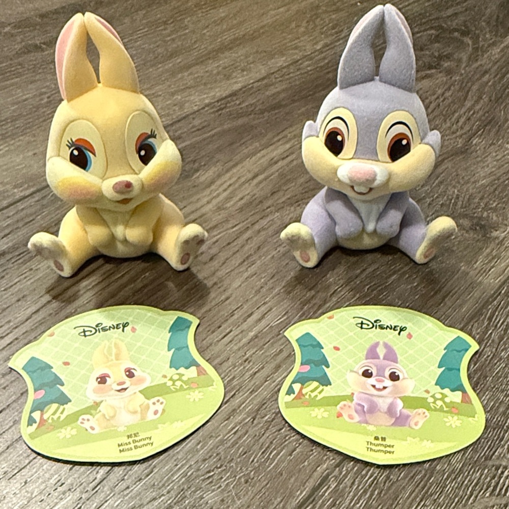 Disney Thumper and Miss Bunny Miniso Figures